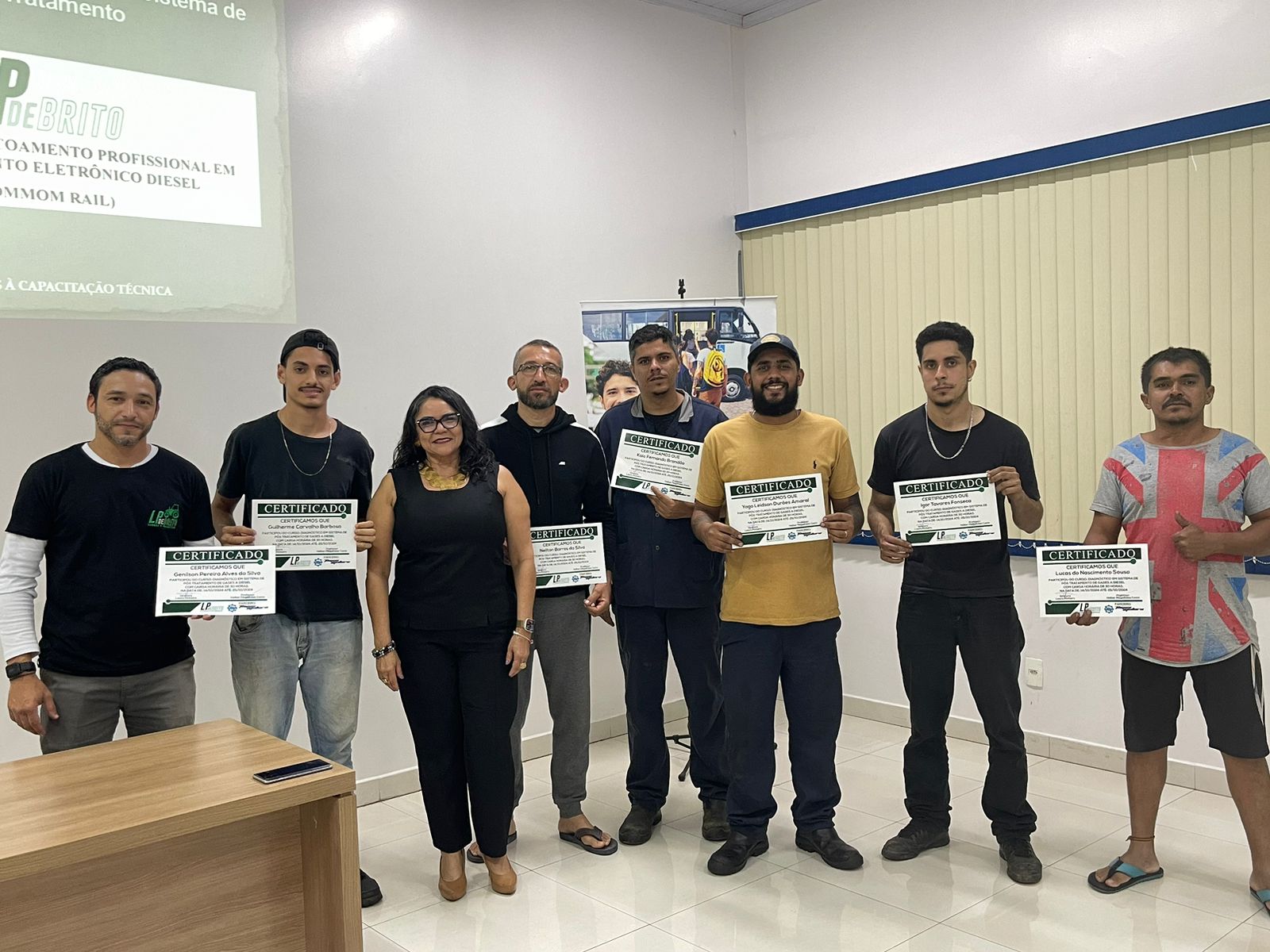 Turma da LP de Brito em aula